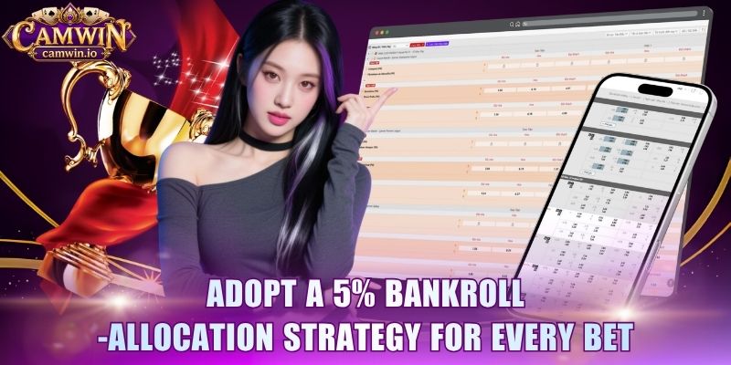 Adopt a 5% bankroll allocation strategy for every bet 