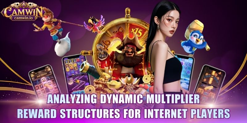 Analyzing dynamic multiplier reward structures for internet players