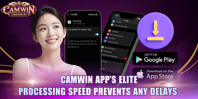 CAMWIN app’s elite processing speed prevents any delays 
