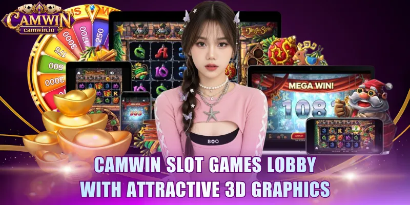 CAMWIN Slot Games lobby with attractive 3D graphics