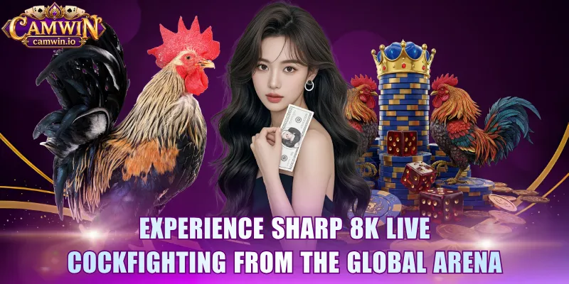 Experience sharp 8K live cockfighting from the global arena