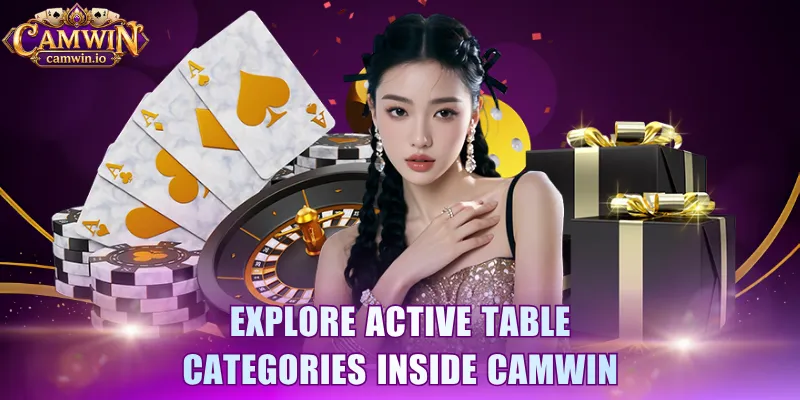 Explore active table categories inside CAMWIN