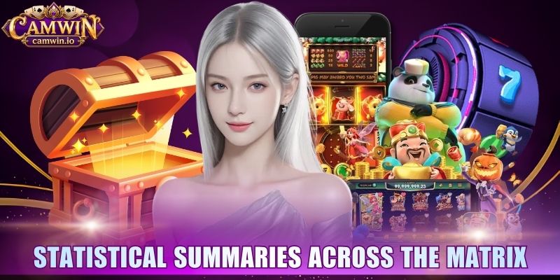Statistical summaries across the matrix