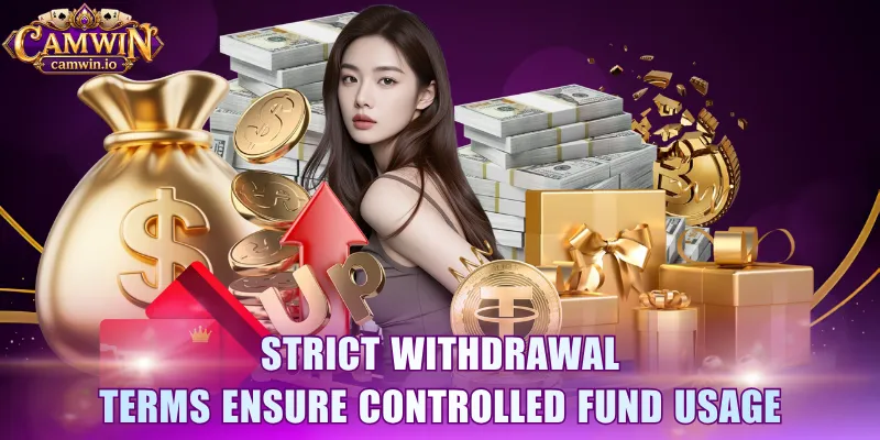 Strict withdrawal terms ensure controlled fund usage