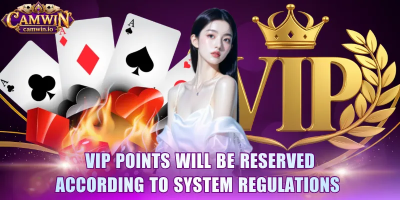 VIP points will be reserved according to system regulations 